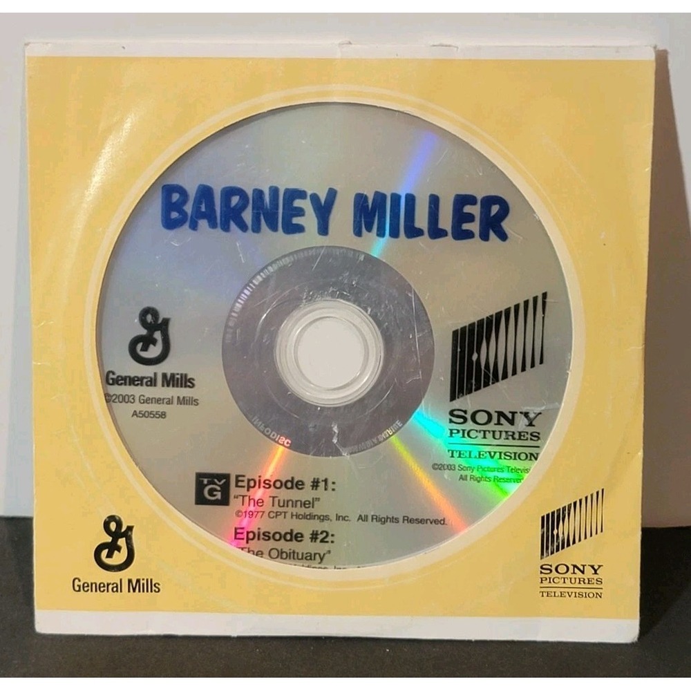 2003 General Mills Cereal Barney Miller DVD Episodes: The Tunnel The Obituary